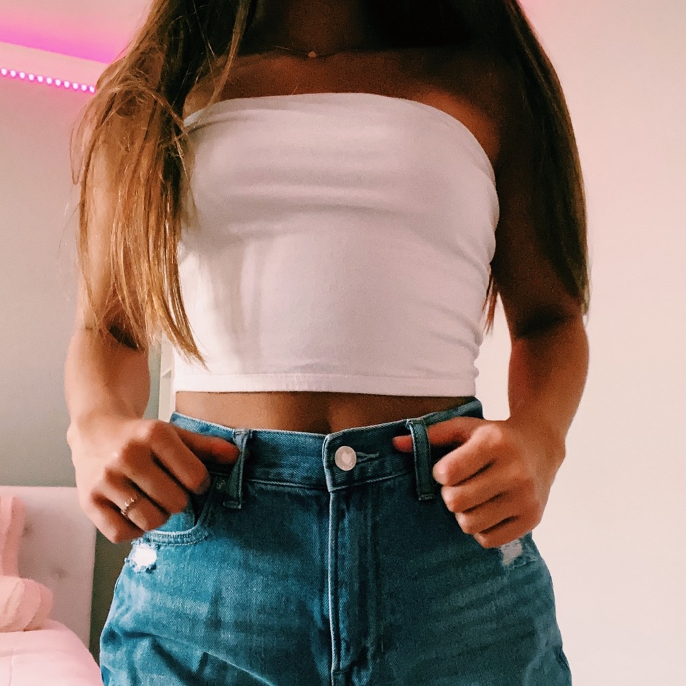 GARAGE - white tube top